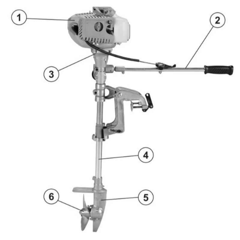 Мотор лодочный CARVER MHT-3,8S