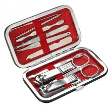 10 шт./компл. из нержавеющей стали набор кусачки для ногтей пилка ножницы маникюрные педикюрные инструменты для ногтей кусачки детали режущего инструмента