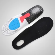 Новые силиконовые кроссовки стельки Для мужчин Для женщин ортопедическая стелька-ступинатор амортизации Спорт стельки для обуви дышащие стельки в кроссовки