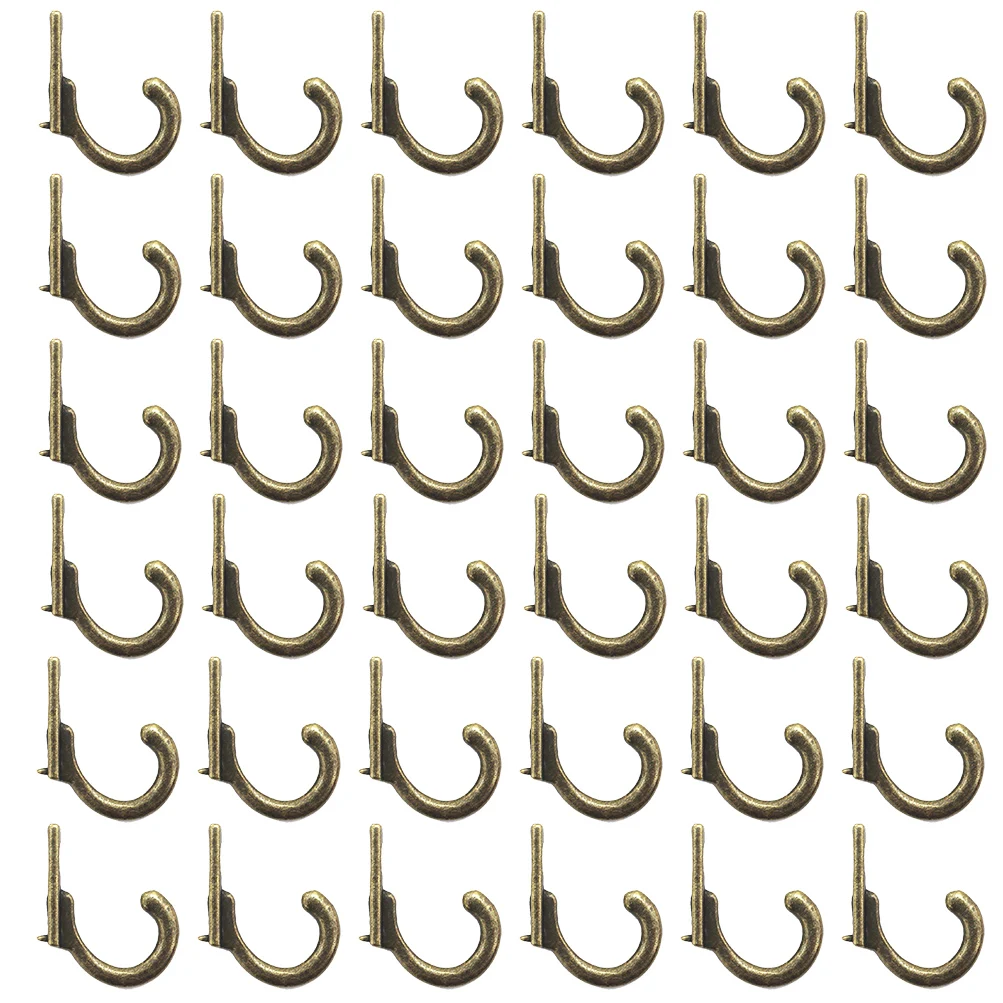 

30pc Vintage Bronze Wall Mounted Single Hook Hangers (A)