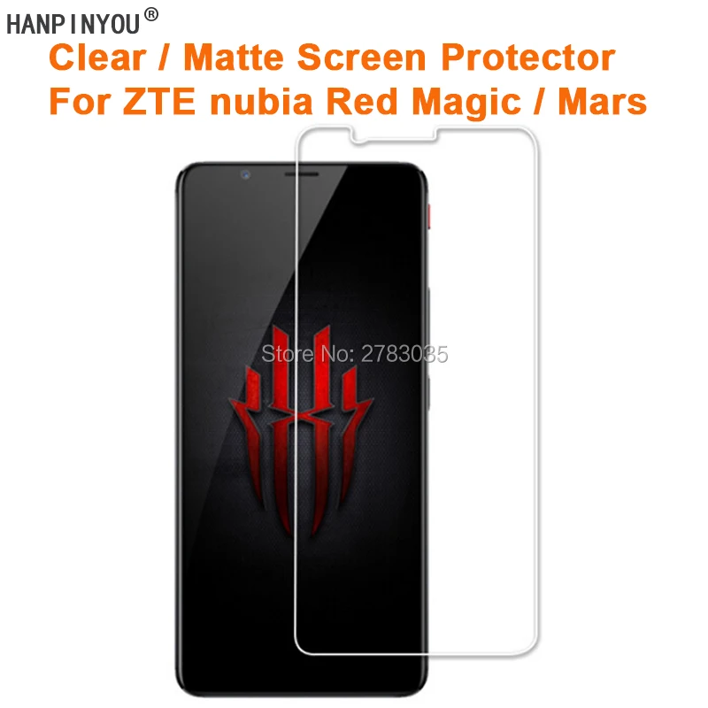 Для ZTE nubia Red Magic/Mars 6 0 &quotпрозрачная глянцевая/Антибликовая матовая защитная