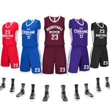 Комплект из Джерси для колледжа, баскетбола, мужской спортивный костюм, спортивная одежда без рукавов, L-5XL, тренировочная форма для команды, одежда для спортзала, для печати, с именным номером