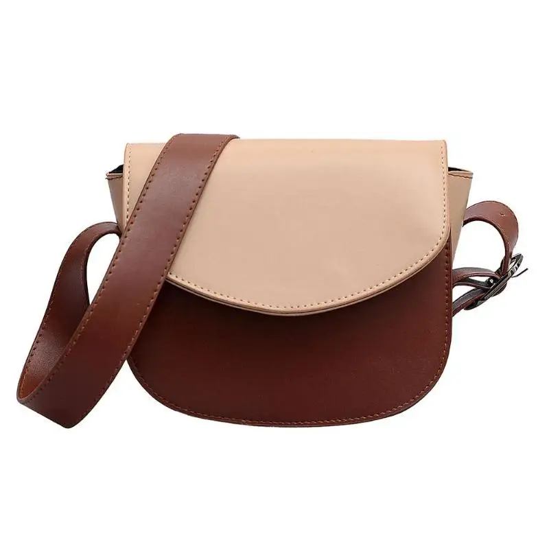 

2019 New Arrival Women Mini PU Leather Crossbody Bag Hit Color Shoulder Handbags Female Small Designer Crossbody Bags