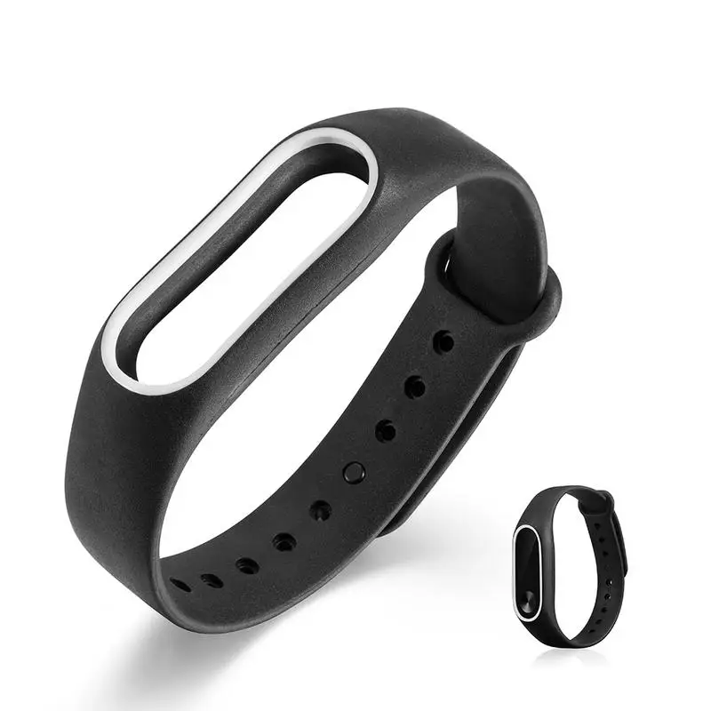 Двойной цвет mi band 2 аксессуары pulseira miband сменный силиконовый браслет для xiaomi умный