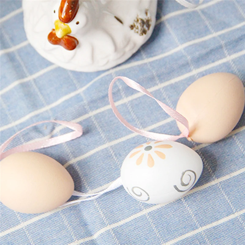 2019 9 шт./компл. DIY ПАСХАЛЬНОЕ орнамент в виде яиц для детских игрушек пластиковые