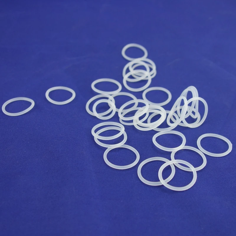 

White Food Grade Silicon Rubber O-Ring Seals Washer Cross Section 5mm OD 17-80mm
