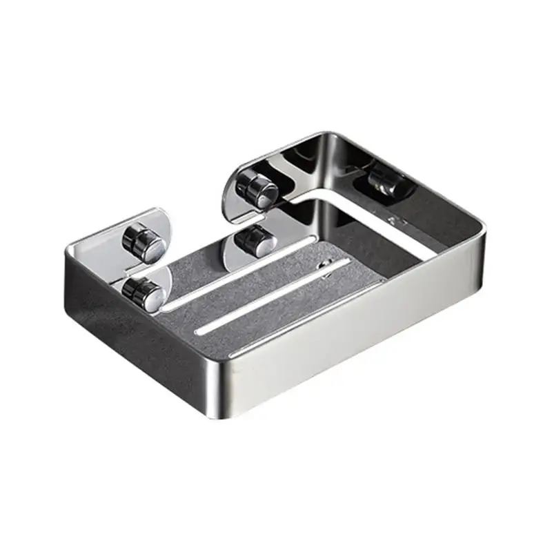 

Soap Dish Stainless Steel Black Soap Holder Wall Mounted Innovative Bathroom Soap Rack Shower Toilet Soap Basket