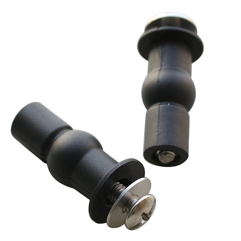 

BMBY-Toilet Seat TOP FIX Seat Hinge Hole Fixings Well Nut Screw Rubber Back to Wall Pair