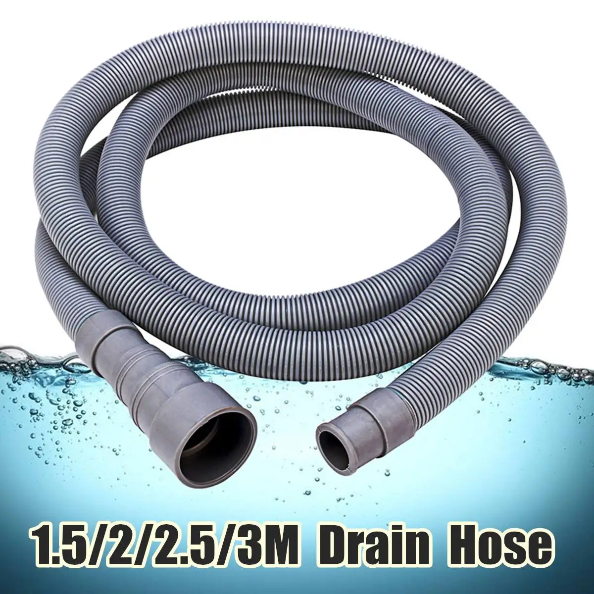 

1.5/2/2.5/3 Meter Universal Washer Hose Washing Machine Hose Kitchen Outlet Drain Hose Flexible Water Connector Pipe Bathroom