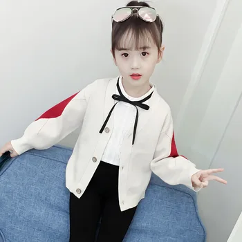 

Girl Knitting Cardigan Autumn New Product Long Sleeve Children Sweater