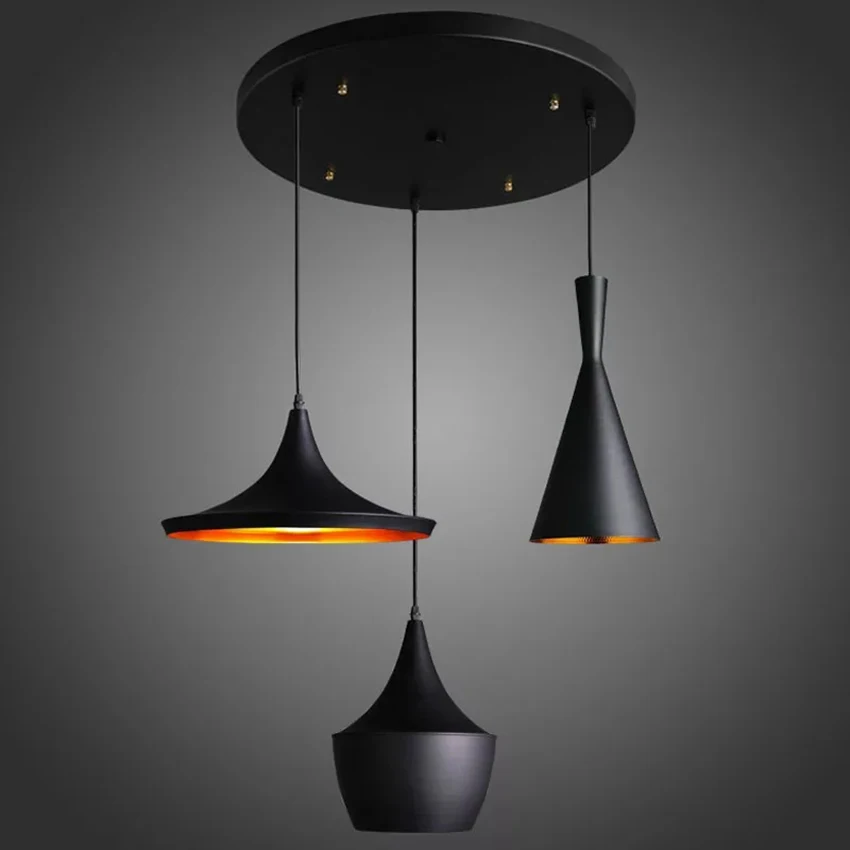 

American Style Loft Retro Led Pendant Lights Modern Theme Restaurant Aluminum Hanging Lamp Living Room Cafe Bar Light Fixtures
