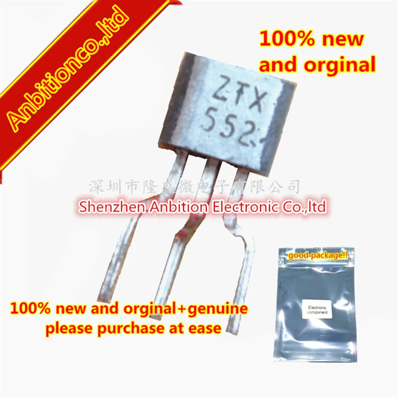 

10pcs 100% new and orginal TO-92 ZTX552 MOS PNP SILICON PLANAR MEDIUM POWER TRANSISTORS in stock