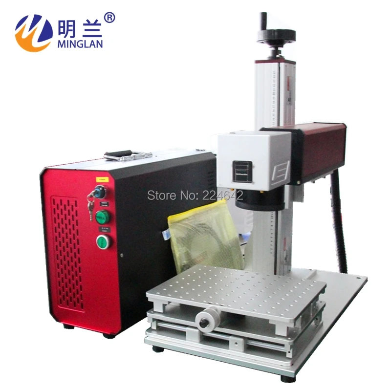 

High precision 20w fiber laser marking machine with Aluminum alloy 2D table