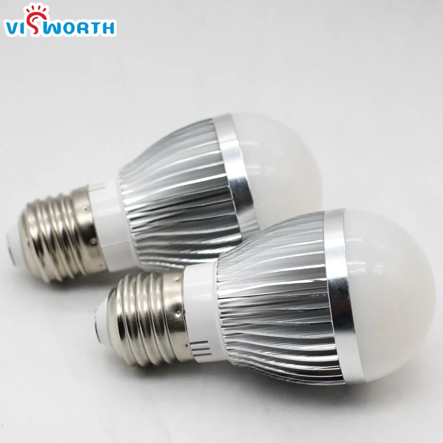 Светодиодная лампа VisWorth 3 Вт алюминиевый корпус E27 110 В 220 240 переменного тока|led lamp