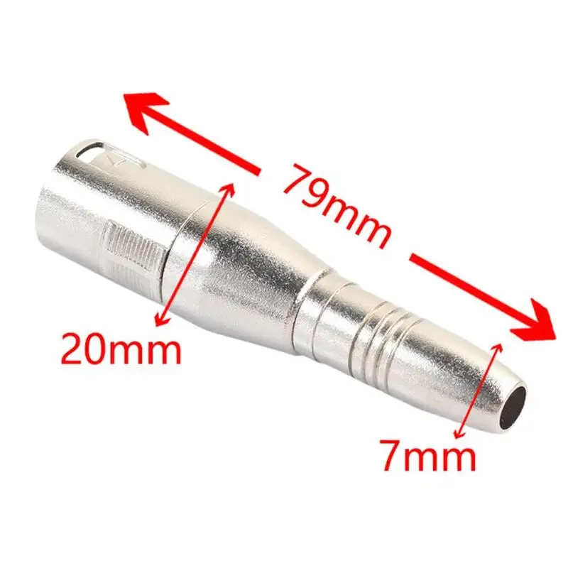 1 шт. XLR 3pin папа до 6 35 мм 1/4in гнездо стерео аудио кабель Mic адаптер Коннектор