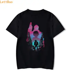 Лето 2019 г. короткий рукав черный хлопковая футболка для мужчин Японии аниме Акира Tetsuo Kaneda Neo Tokyo Фитнес Винтаж эстетическое