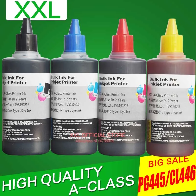 PG 445XL PG445 CL 446 XL заправляемые чернильные картриджи для Canon 445 PIXMA MX494 MG2440 MG2540|Наборы