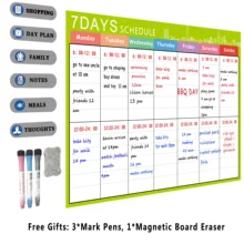 Детская магнитная доска-планировщик для холодильника A3, магнитная доска для семьи, набор игрушек