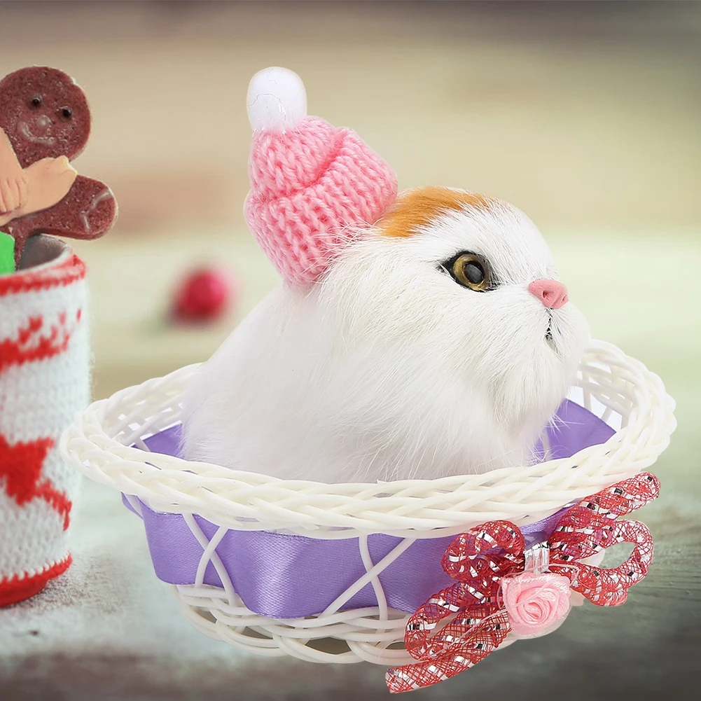 2019 модные милые игрушки в форме кошек корзине плюшевые мягкие искусственная