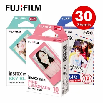 

Genuine Fujifilm Fuji Instax Sky Blue /PInk Lemonade/ Airmail Film 30 pcs for Mini 8 70 Plus 90 25 Camera SP-1 SP-2 lomo