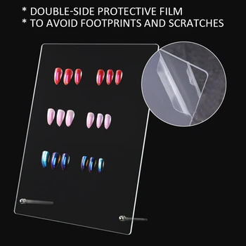 

Nail Art Display Stand Frame Nail Tip Colors Rack Support Showing Board