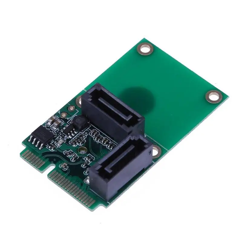 

2 Ports Mini PCI-E to SATA3.0 Converter Hard Drive Extension Card