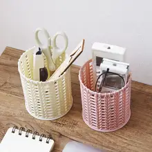 Круглая выдолбленная дизайнерская подставка для ручек и карандашей контейнер офисный Домашний Настольный Органайзер держатель для ручек