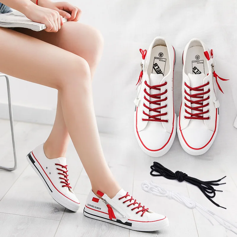 

Side Zipper Canvas Shoes Chic Feng Shoes Original Help Small Shoes-MAM