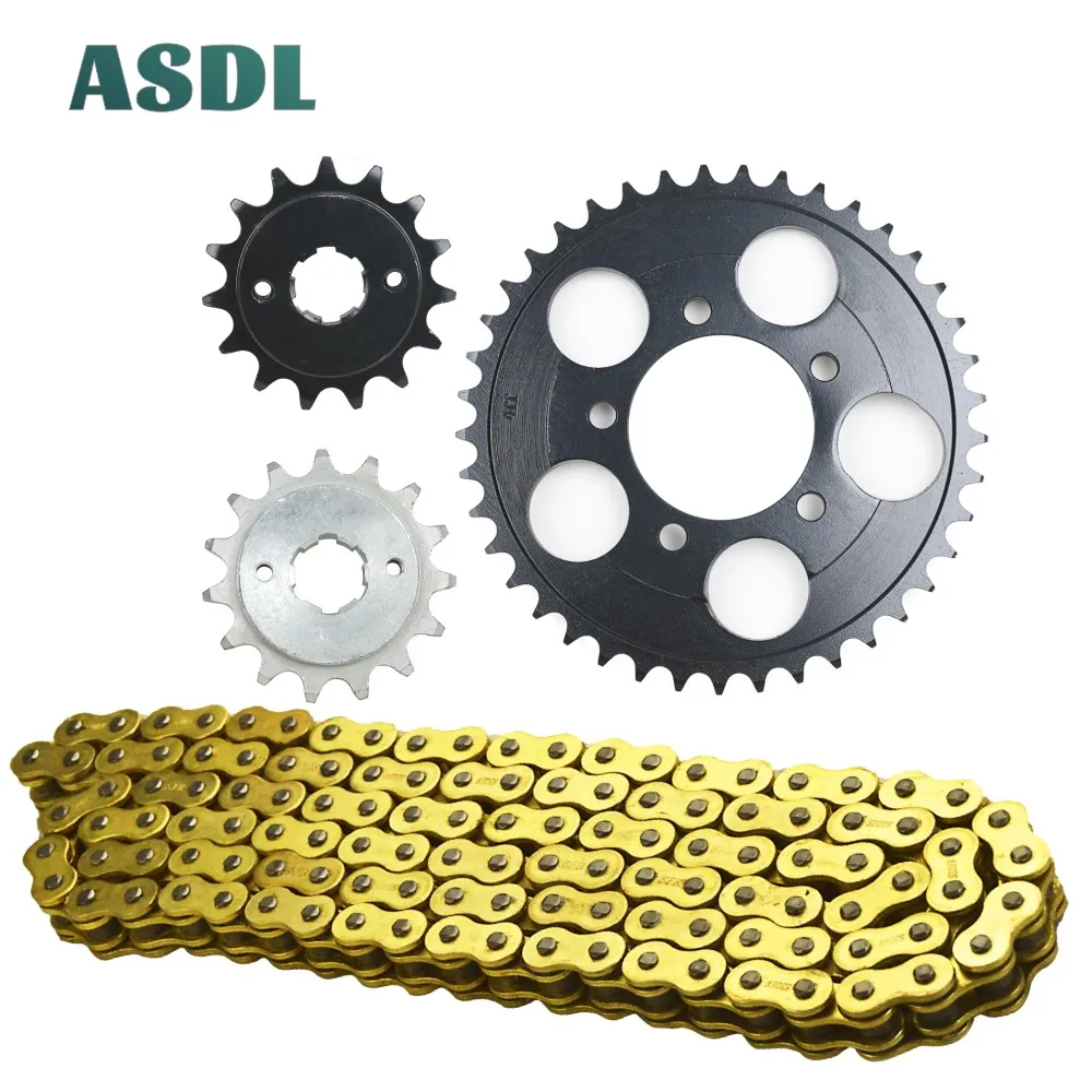 

520H 15T 41T Motorcycle Mini Motor Transmission Drive Chain and front rear sprocket set for HONDA NSR250 NSR 250 15 41 Teeth