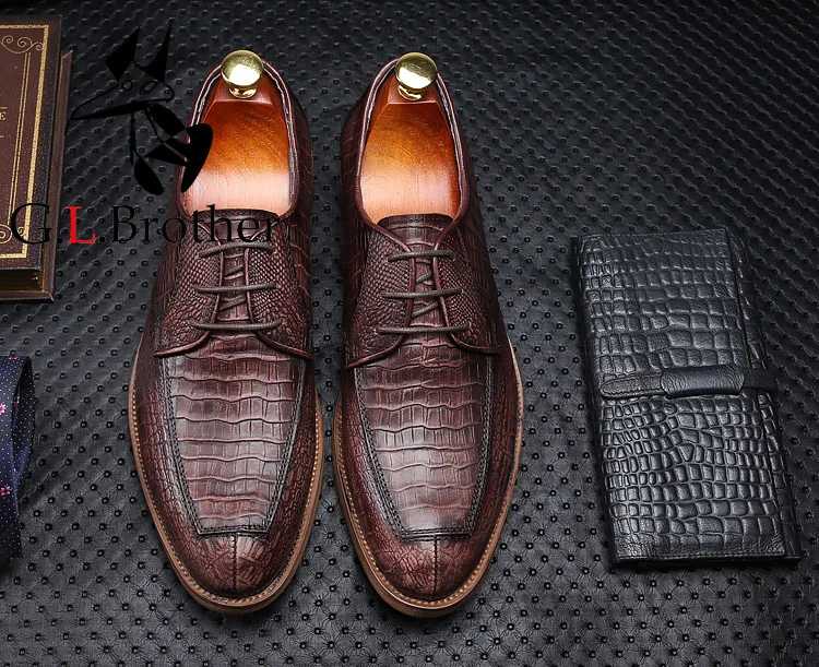 

Italian Style Round Toe Real Leather Oxfords High Quality Formal Business Men's Dress Shoes Oxfords