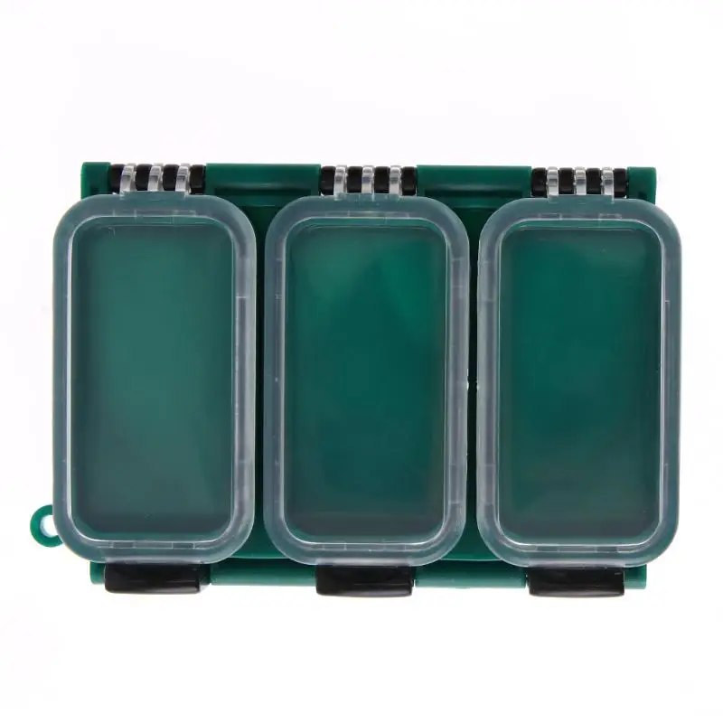 

Double Sided 6 Compartments Waterproof Plastic Fishing Tackle Box Lure Box