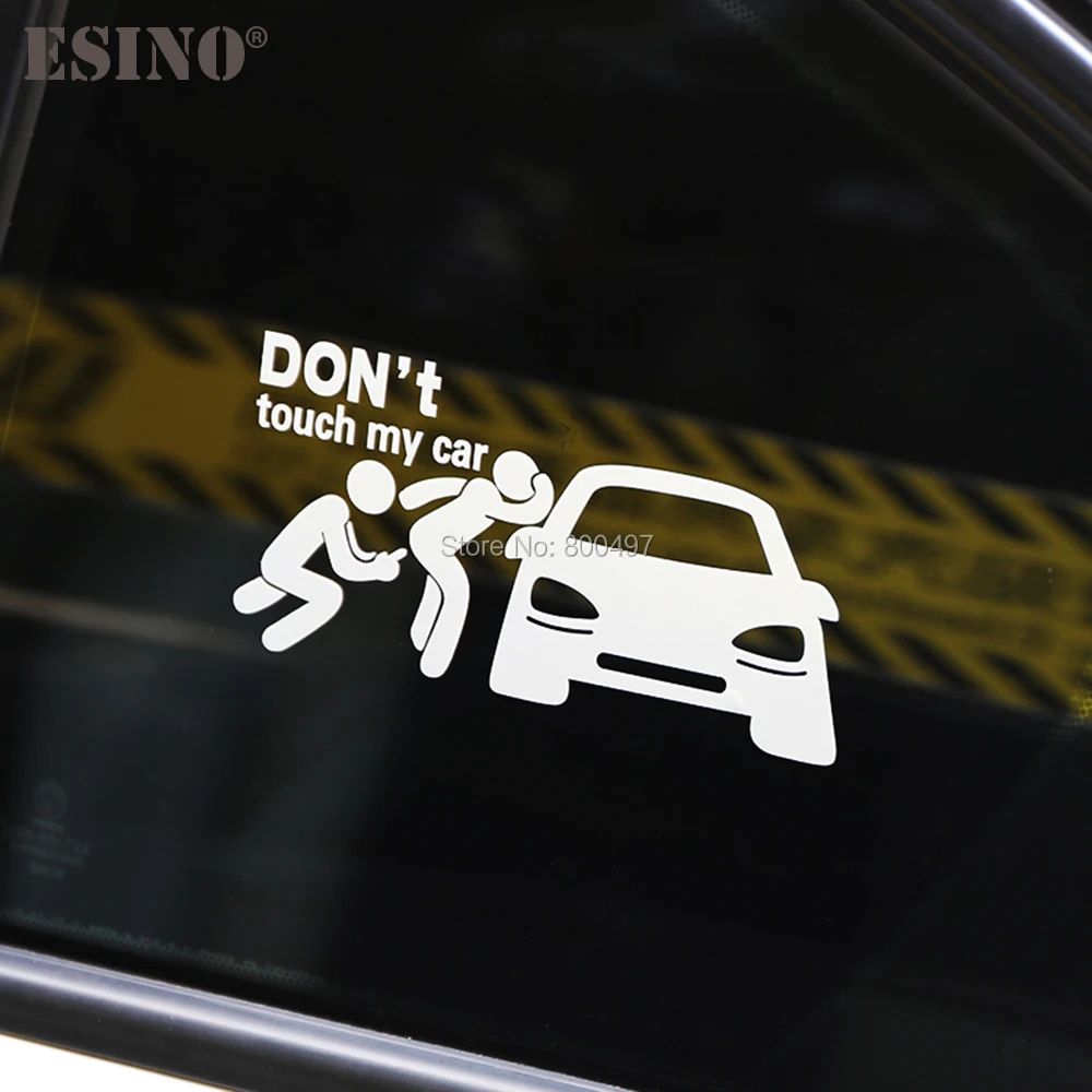 Car Styling Fashion Funny Decoration Car Accessory Don't Touch My Car Baby in Car Creative Reflective Stickers Car Body Decal - Image 3
