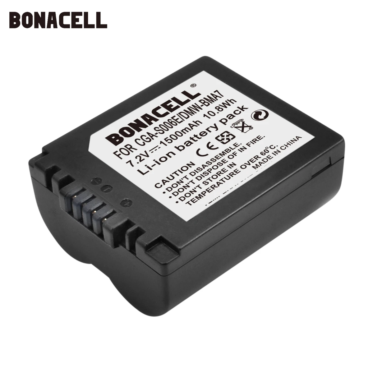 Bonacell 1500 мА/ч, CGA-S006 CGR CGA S006E S006A S006 DMW-BMA7 Камера Батарея/USB кабель для Panasonic Lumix DMC FZ7 FZ8 FZ18 FZ28 FZ50 FZ30 L50