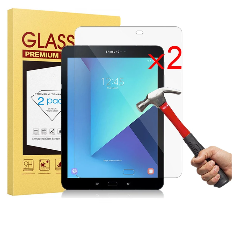 

2 Pcs/Pack for Samsung Galaxy Tab S3 9.7 T820 Tempered Glass Screen Protector for Galaxy tab s2 9.7 T810 T813 Screen Film Guard