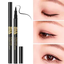 Черная Подводка для глаз жидкий карандаш водостойкая ручка прецизионная длинная жидкость длительного эффекта гладкая подводка для глаз карандаш ручка макияж инструменты для прохладной девушки