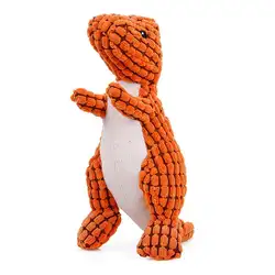 Собака жевательные игрушки Укус-устойчивый плюшевый динозавр в форме питомца пищалка игрушка вокальная собака игрушка мультфильм