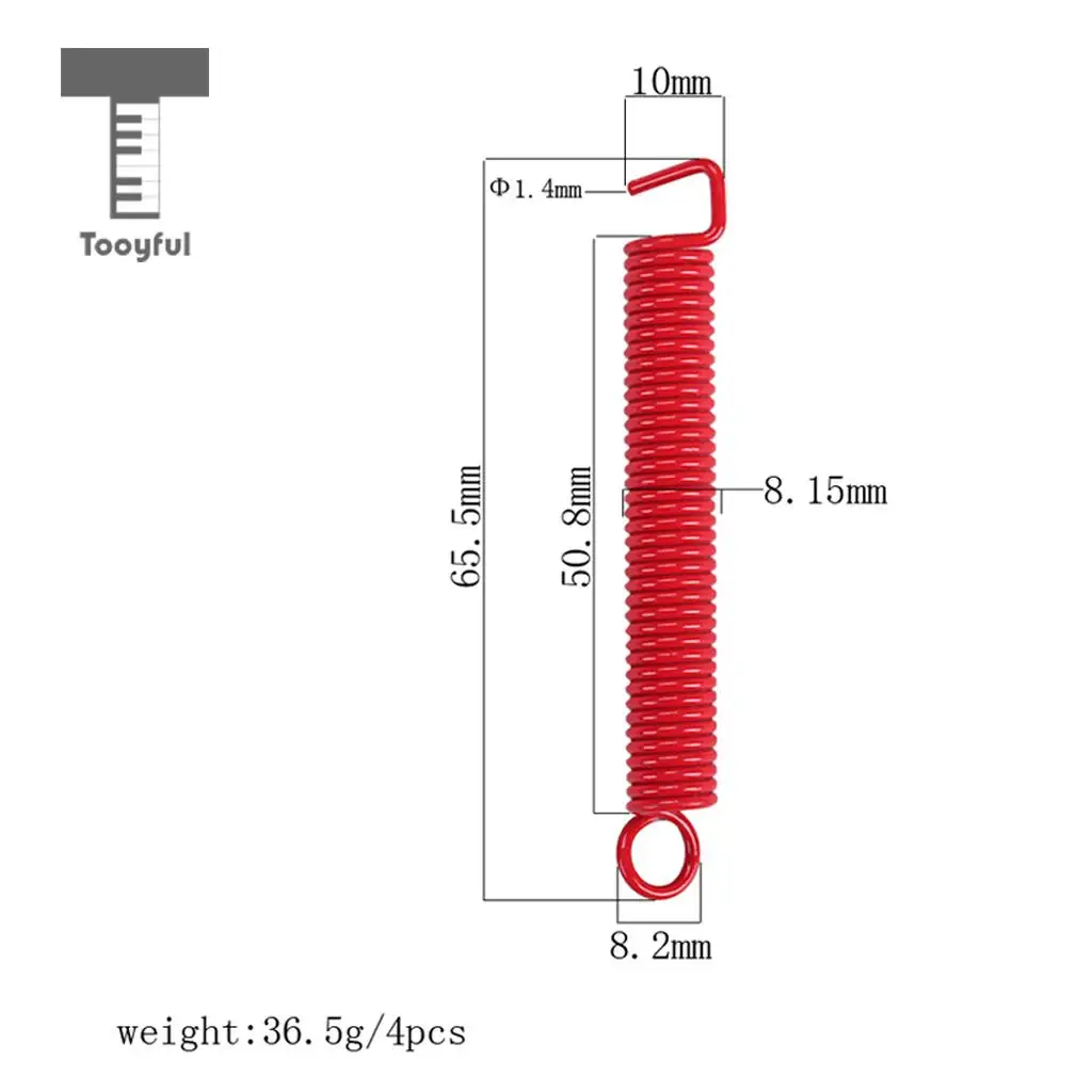 Tooyful 4 шт. электрогитары с тремоло-Бридж пружины для моста электрогитары части-красный