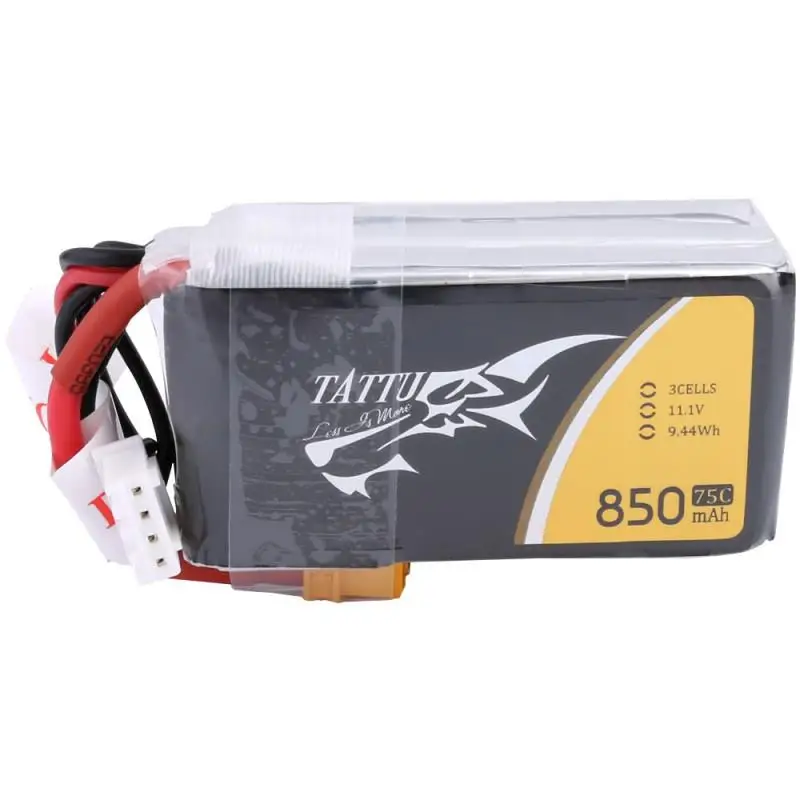

RCtown ACE TATTU 11.1V 850mAh 75C 9.44Wh 3S 1P Lipo Battery XT30 Plug 11.1V 850mAh Lipo Battery
