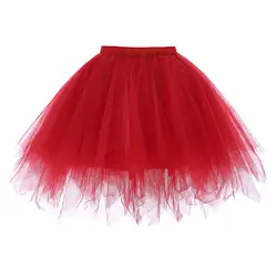 Для женщин юбка-пачка для девочек тюль вечерние Кринолиновая юбка для танцев девичник костюм юбка