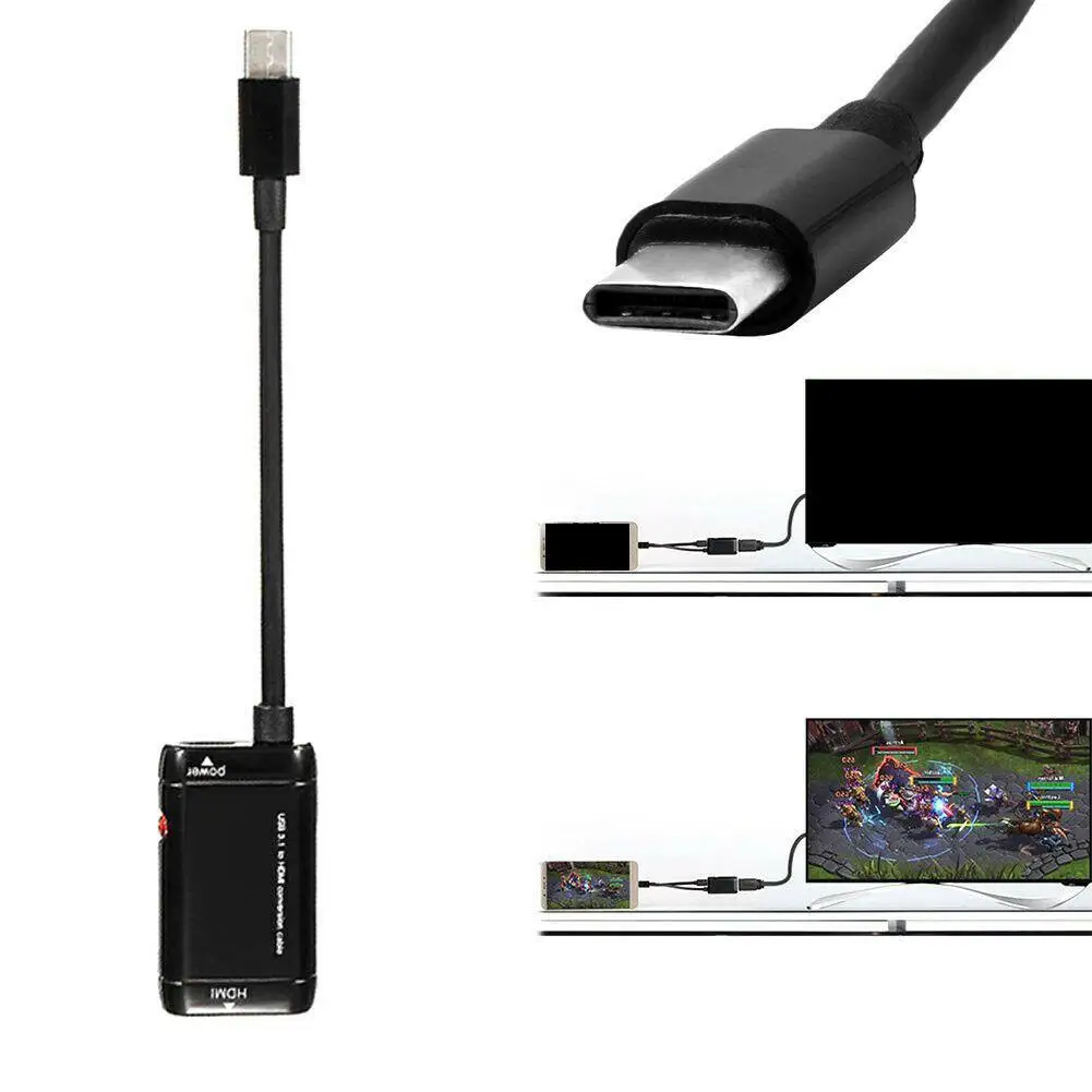 EastVita USB Type C к HDMI адаптер USB3.1 (USB C) конвертер для Samsung Galaxy S8/S9 Plus/Note 8/Macbook|Кабели HDMI| |