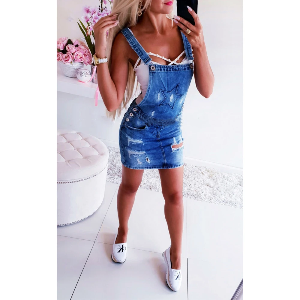 Женское платье Pickyourlook джинсовое короткое без рукавов в целом повседневное