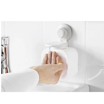 

1pc Shower Dispenser Wall-Mounted Plastic Refillable Shampoo Bottle Liquid Soap Bottles Shampoo Container For Bathroom