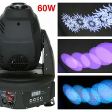 4 шт./партия, 60 Вт Светодиодный прожектор с движущейся головкой 60 Вт RGBW светодиодный мини-прожектор с эффектом gobo для дискотеки, стробоскопа, dj, вечерние, гостиницы, Китай
