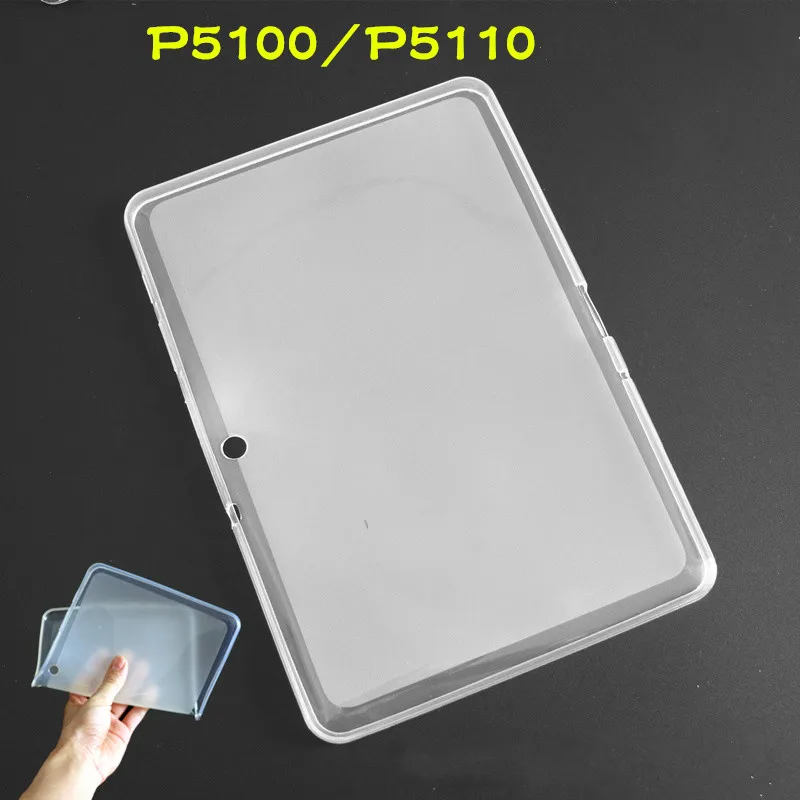 GT P5100 P5110 P5113 чехол для Samsung Galaxy Tab 2 10 1 дюймов 2012 360 Полный Protecive мягкий TPU Прозрачный