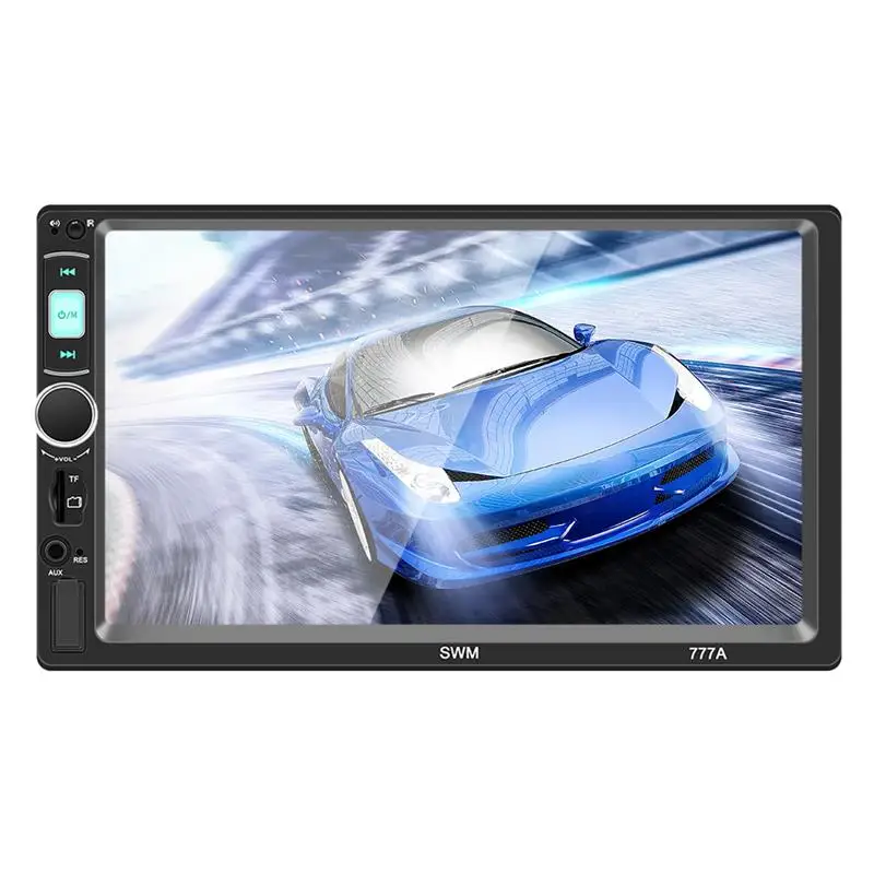 

FM Transmitter Car Radio MP5 Player U Disk Multi-Color Backlight LCD Display USB Charger Adapter With Remote Control Steering