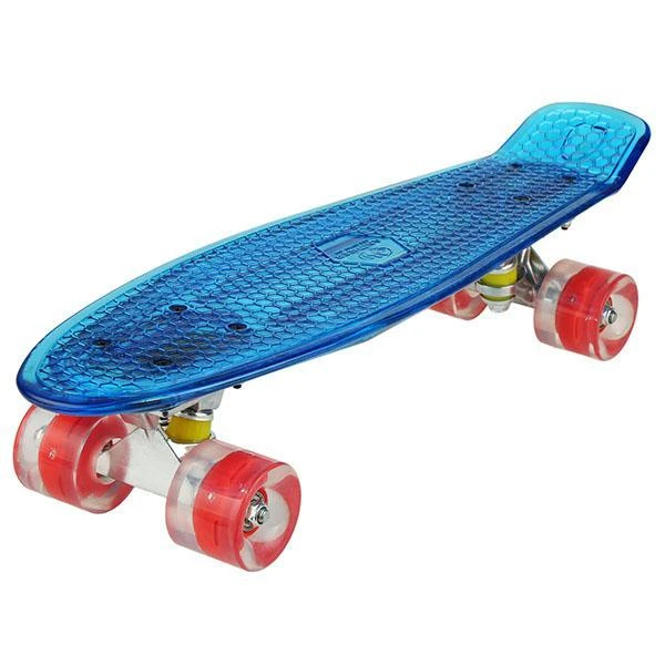 der ovre aflange Afgift ANCHEER Cruiser Crystal Clear Board LED Light Up Wheels Outdoor Complete  Deck Skateboard - AliExpress