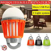Usb зарядка комаров убийца лампа комаров фонарь Zapper Кемпинг Светильник многоцелевой Отпугиватель вредителей Водонепроницаемый Ошибка убийца