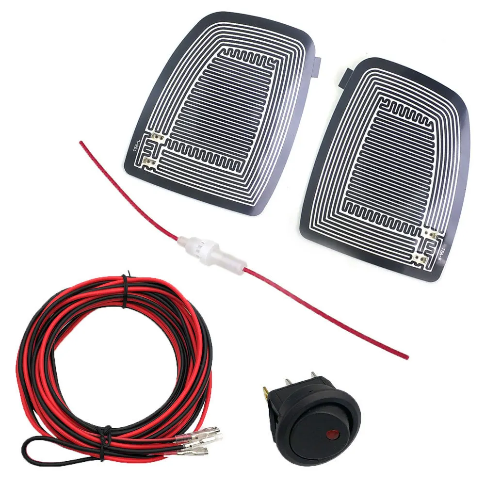 2 PCS Fahrzeug Glas Rückspiegel Erhitzt Pad Defoggers Auto Zubehör Seite Spiegel Entfernen Eis Regen DC 12 V Hohe Qualität-in Spiegel & Abdeckungen aus Kraftfahrzeuge und Motorräder bei