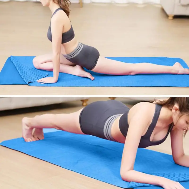 @1 Non Slip Yoga Коврик-Обложка Полотенце Одеяло Спорт Фитнес-Упражнения Пилатес Pad 4 Цвета Качества ①
