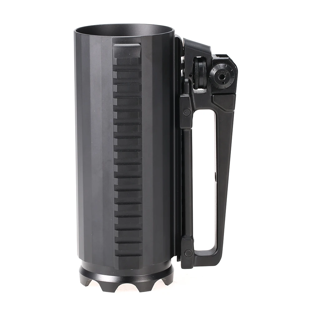 

Tactical Mug Cup Multi Function Aluminum Alloy Detachable Hot Cold Water Beer Coffee Drinking Mug with Rail Outdoor Camping Tool